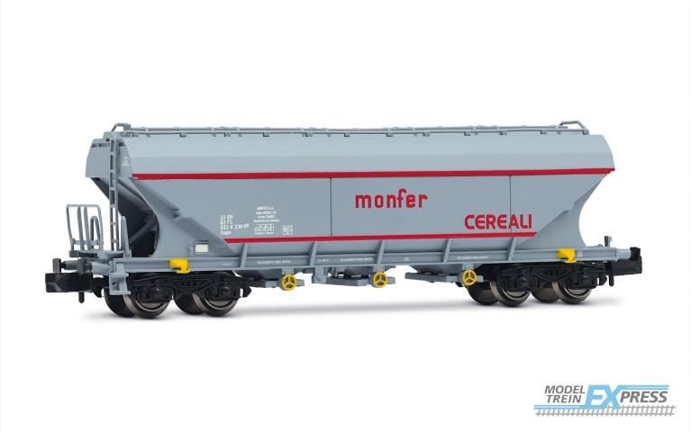 Arnold 6709 FS, hopper wagon type Uagpps, Monfer livery, grey with red stripes, new inscriptions, ep. VI