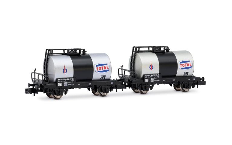 Arnold 6746 FS, 2-unit pack 2-axle tank wagons "Total", ep. III