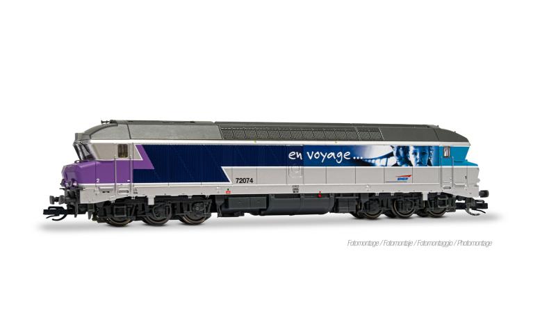 Arnold 9087HM SNCF, 6-axle diesel locomotive CC 72074 "En voyage", ep. V, with BLE Sound Decoder