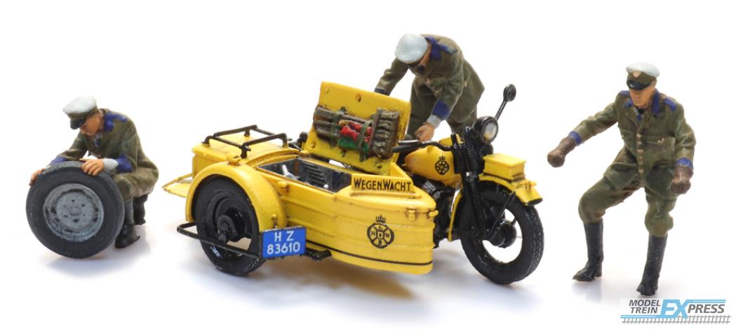 Artitec 10.398 ANWB wegenwacht motorfiets zijspan met figuren