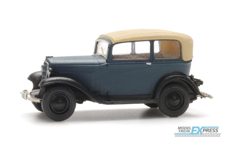 Artitec 312.046 Opel P4, kap omhoog, blauw