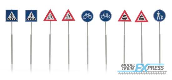 Artitec 316.033 NL-verkeersborden: voetganger, fiets, trein 9 stuks