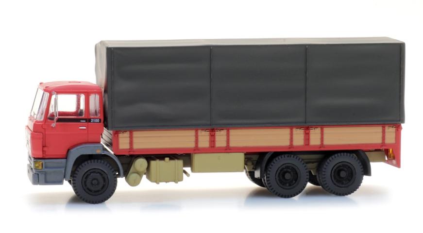 Artitec 487.053.05 DAF kantelcabine, Cabine C, tandemas, huif, rood
