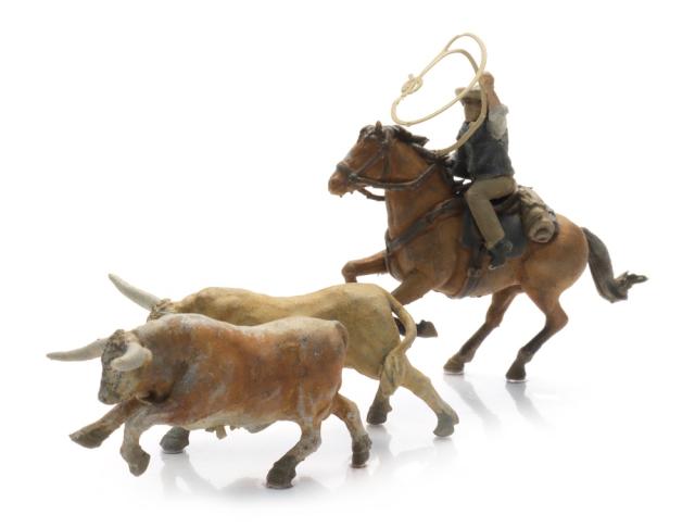 Artitec 5870170 Cowboy vangt Longhorns met lasso