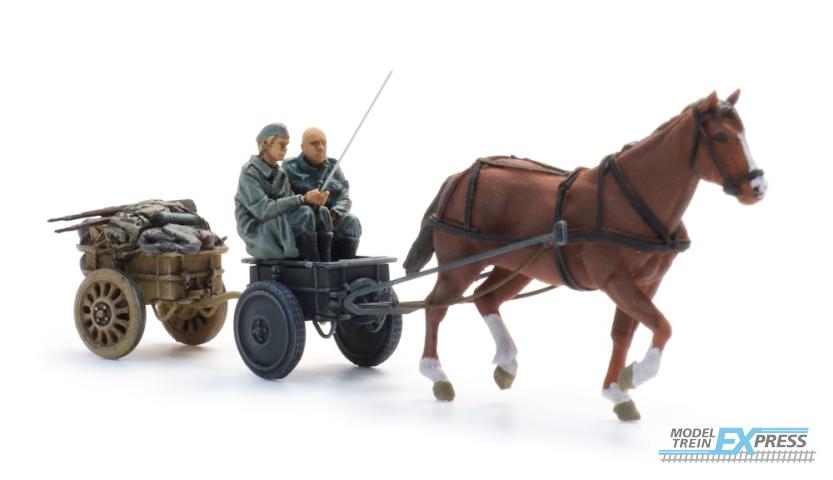 Artitec 6870736 WM Infanteriekarren mit Pferd + 2 Figuren