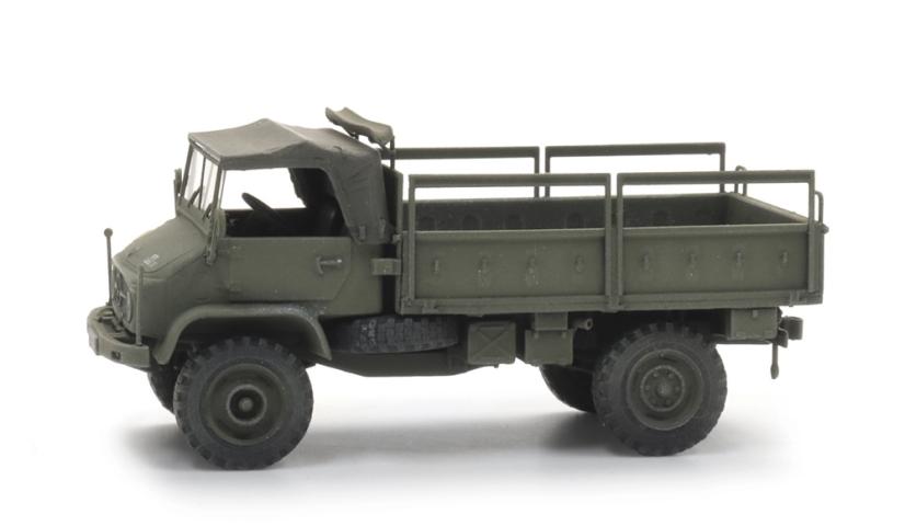 Artitec 6870775 BRD Unimog 404s Pritsche offen gelboliv