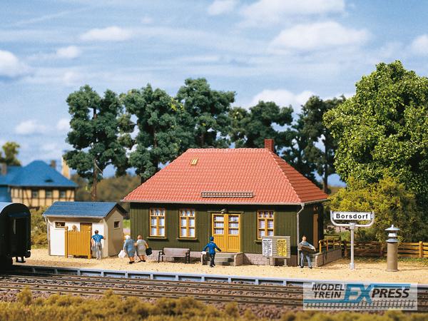 Auhagen 11407 Klein station / Haltepunkt Borsdorf (133x73x85mm & 45x55x38mm)