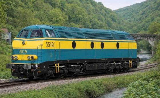 B-Models 23.140 Diesel 55 - 18, NMBS 5519, AC. 3-Rail Digital Sound