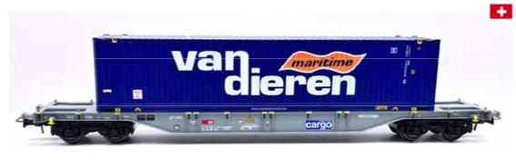 B-Models 54.429 Sgns + 45ft container , SBB Cargo + Van Dieren
