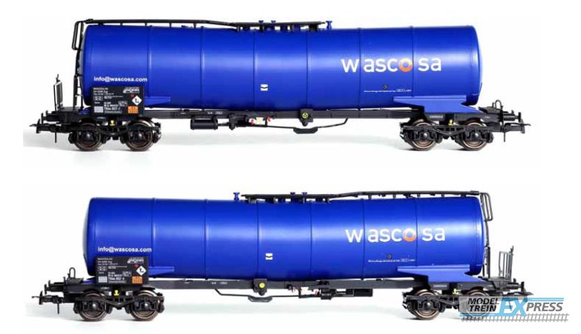 B-Models 81083 Knik-ketelwagons, set van 2 wagons, Wascosa Blue