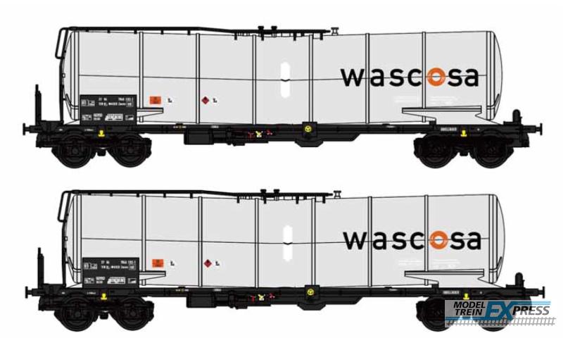 B-Models 81094 Knik-ketelwagons, set van 2 wagons, Wascosa Grey - NL !