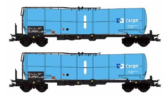B-Models 81101 Knik-ketelwagons, set van 2 wagons, CD Cargo