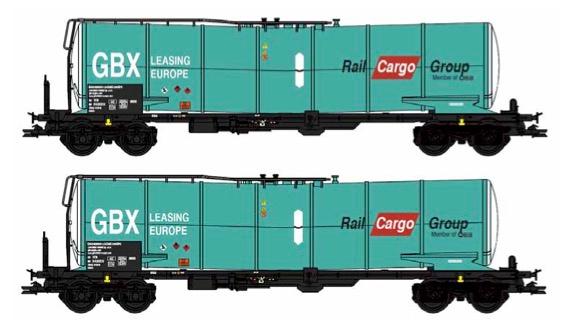 B-Models 81105 Knik-ketelwagons, set van 2 wagons, GBX Leasing Europe