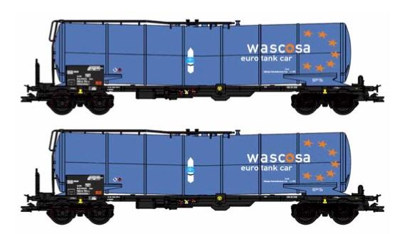 B-Models 81106 Knik-ketelwagons, set van 2 wagons, Wascosa