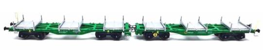 B-Models 90.420 VIP INNO Metal, InnoWaggon Green with Steel Pallets