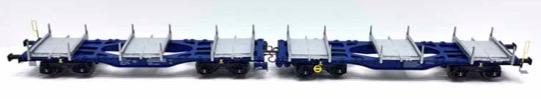 B-Models 90.422 VIP INNO Metal, InnoWaggon Blue with Steel Pallets