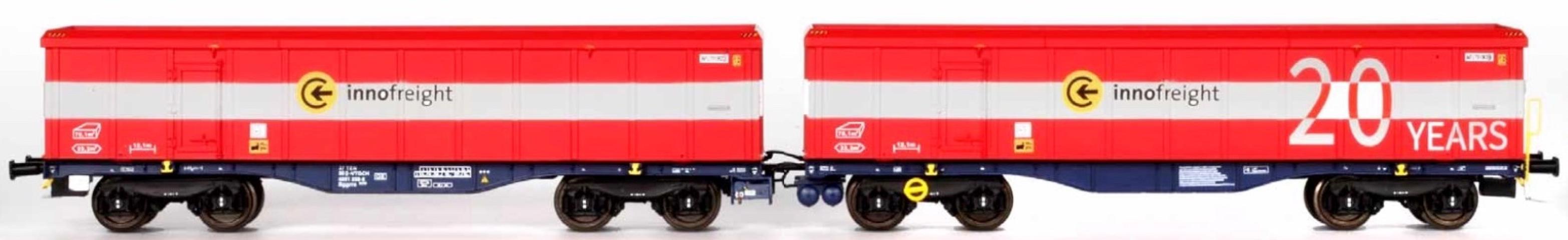 B-Models 90.624 VTG scrap Tainer 2, 20Years Innofreight    Red - White - Red