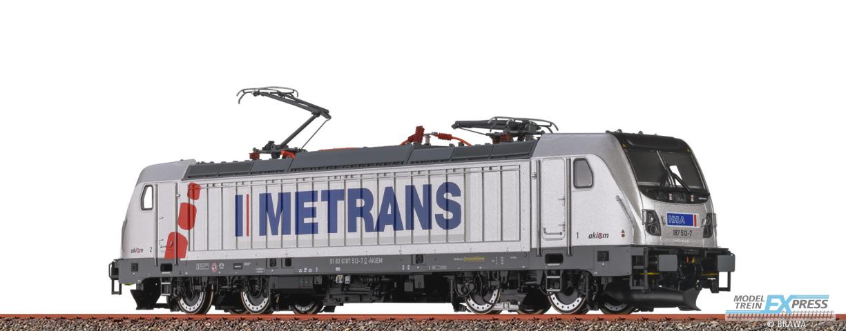 Brawa 43852 H0 TRAXX Ellok BR 187 METRANS, DC Digital EXTRA