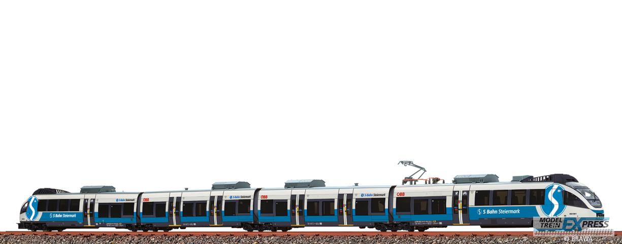 Brawa 44270 H0 Elektrotriebwagen Talent BR 4024 ÖBB, Steiermark (Leoben Hbf), DC Analog BASIC+