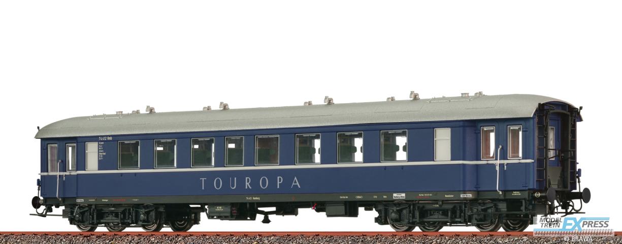 Brawa 46208 H0 Personenwagen C4ywe "Touropa" DB, DC LED+