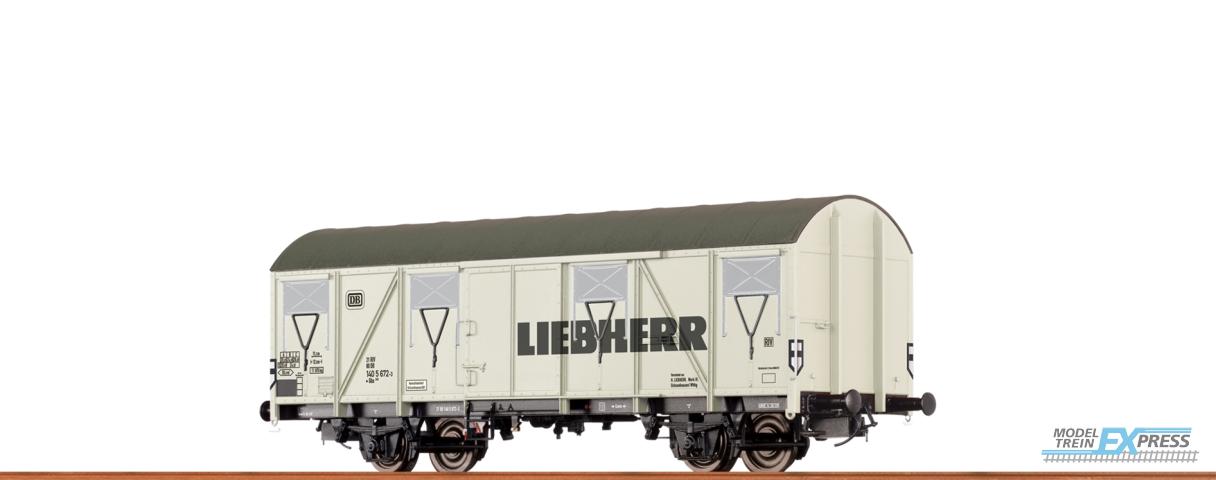 Brawa 47282 H0 Gedeckter Güterwagen Gbs245 "Liebherr" DB Ep. IV
