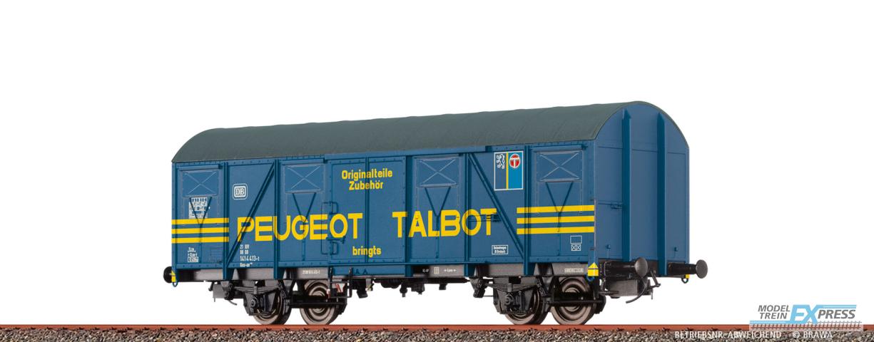 Brawa 47295 H0 Gedeckter Güterwagen Gos-uv253 "Peugeot Talbot" DB Ep. IV