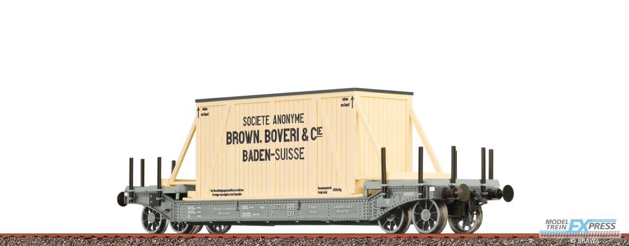 Brawa 47915 H0 Tiefladewagen "Brown Boveri & Cie" SBB