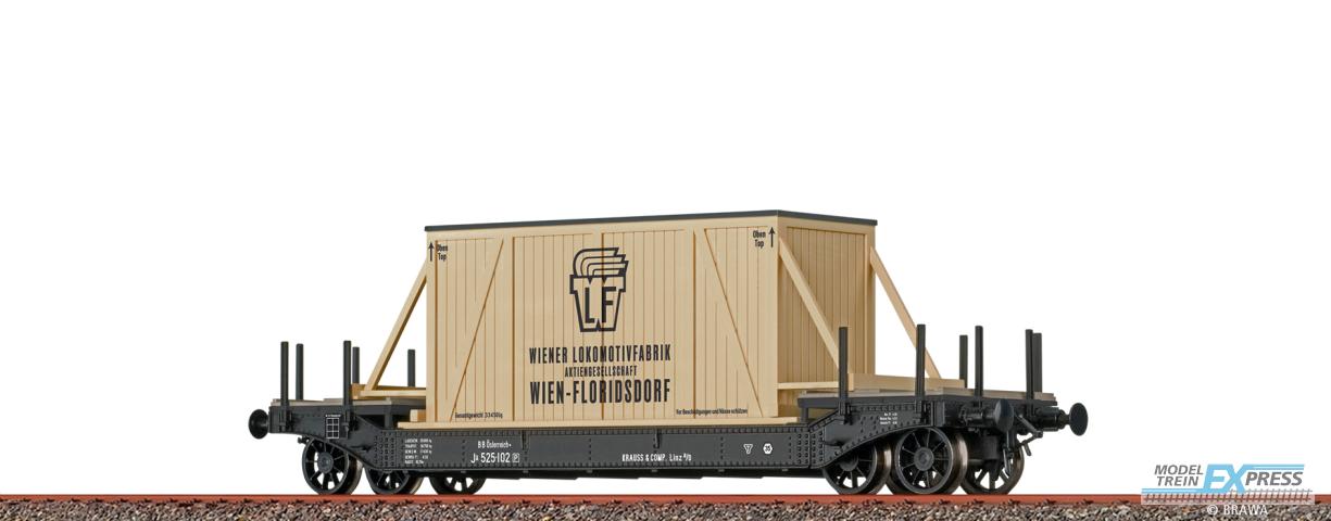 Brawa 47917 H0 Tiefladewagen Ja "Wiener Lokomotivfabrik" BBÖ