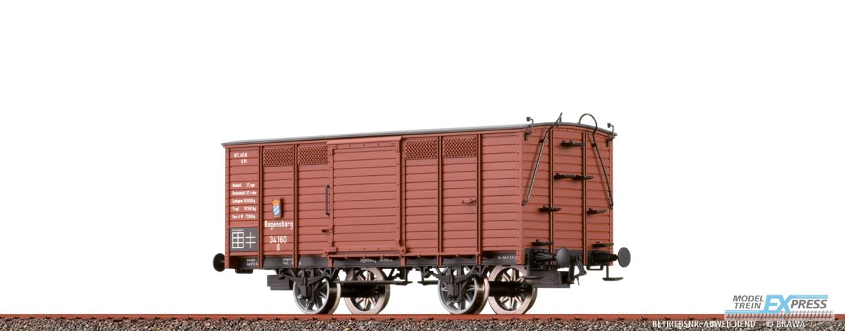 Brawa 48046 H0 Gedeckter Güterwagen G K.Bay.Sts.B.