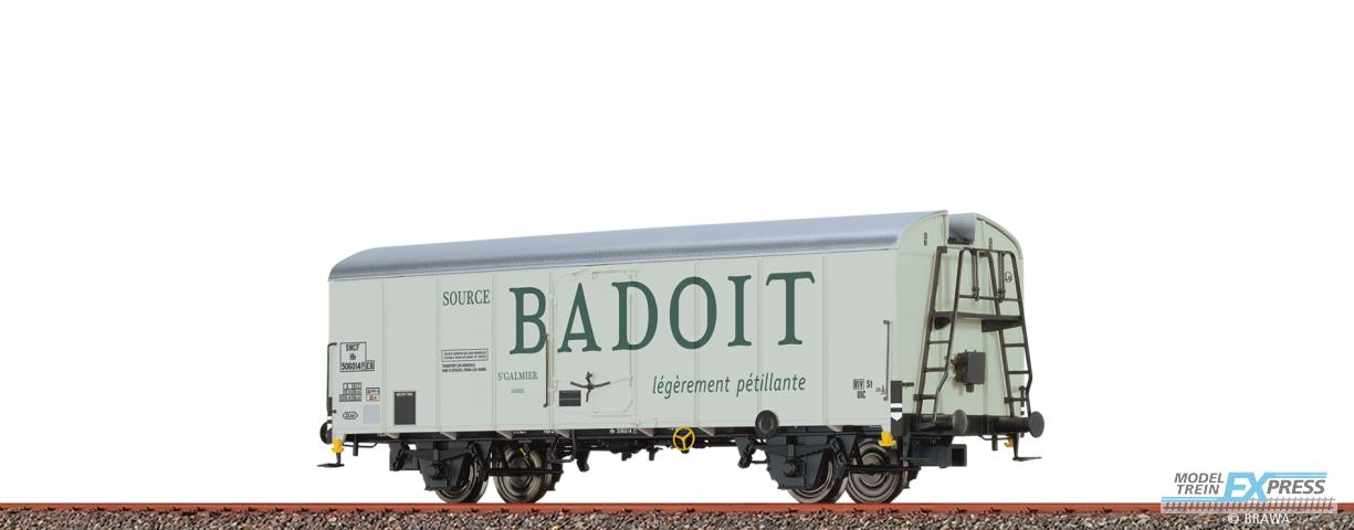 Brawa 48348 H0 Kühlwagen Hlv "EVIAN & BADOIT" SNCF Ep. III