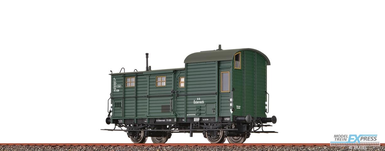 Brawa 48372 H0 Güterzuggepäckwagen Pwg BBÖ Ep. III