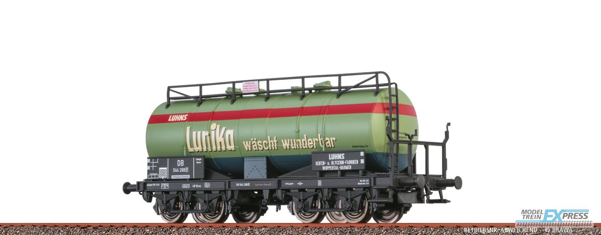 Brawa 48517 H0 Kesselwagen 4-achsig ZZ[P] "Luhns" DB Ep. III
