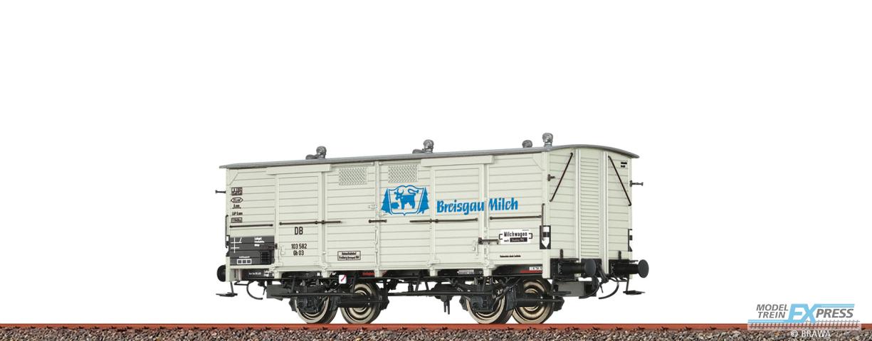 Brawa 48669 H0 Milchwagen Gh 03 "Breisgau Milch" DB Ep. III