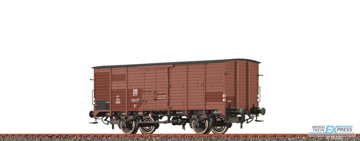 Brawa 49838 H0 Gedeckter Güterwagen K3 SBB Ep. II