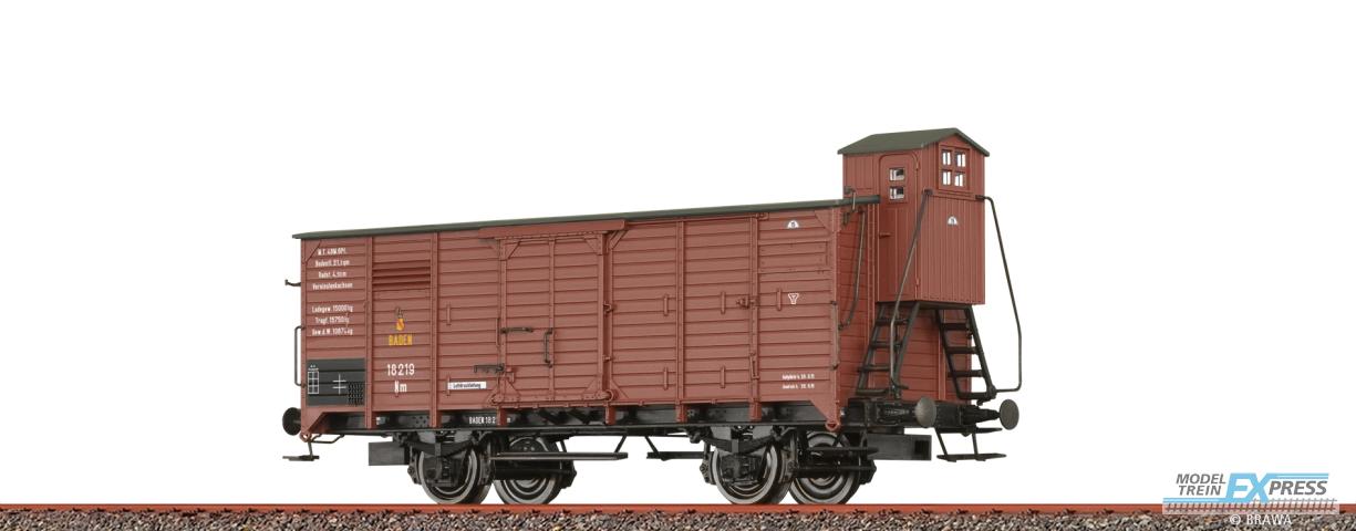 Brawa 49852 H0 Gedeckter Güterwagen Nm BadStB