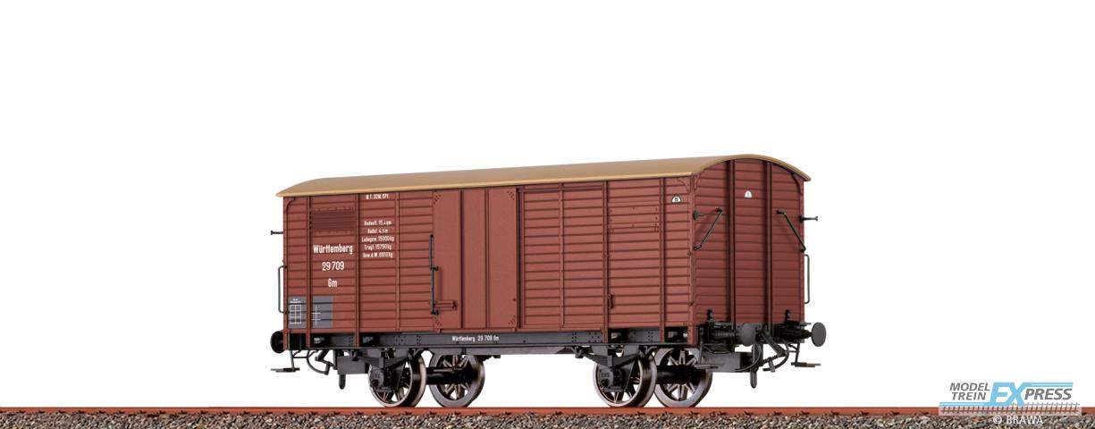 Brawa 49884 H0 Gedeckter Güterwagen Gm K.W.St.E. Ep. I
