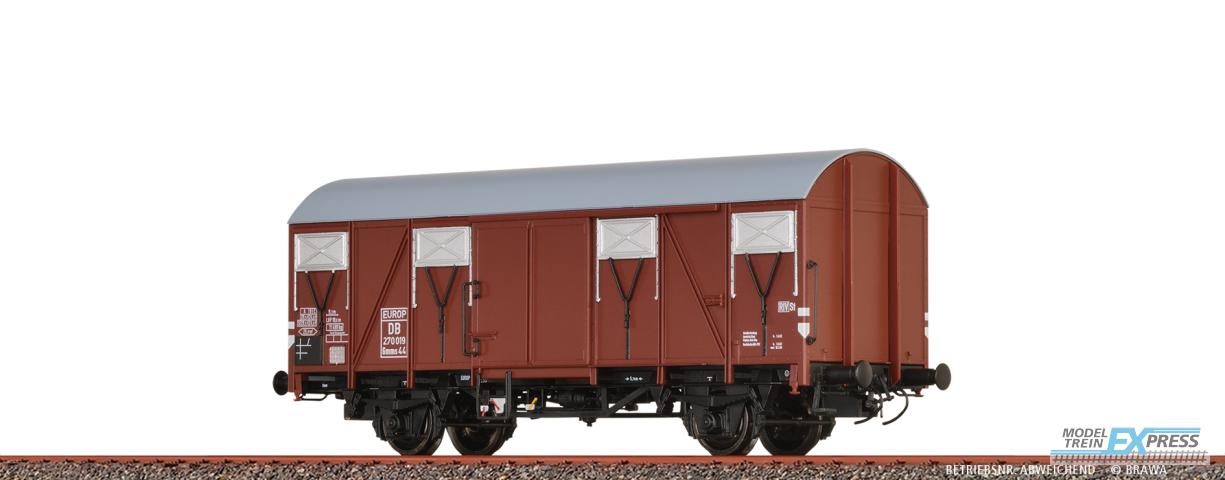 Brawa 50150 H0 Gedeckter Güterwagen Gmms44 "EUROP" DB Ep. III