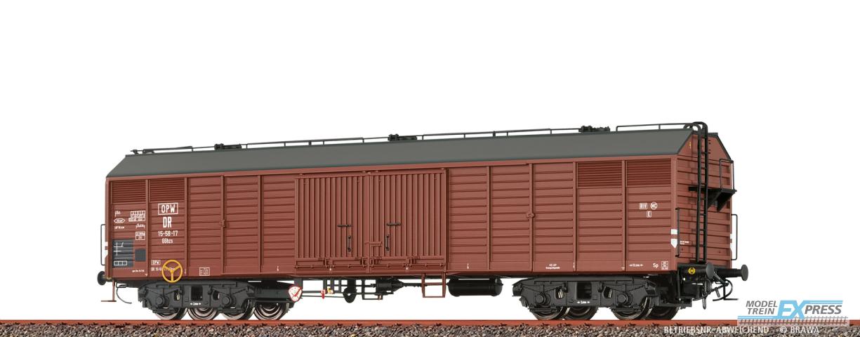 Brawa 50406 H0 Gedeckter Güterwagen GGhzs DR