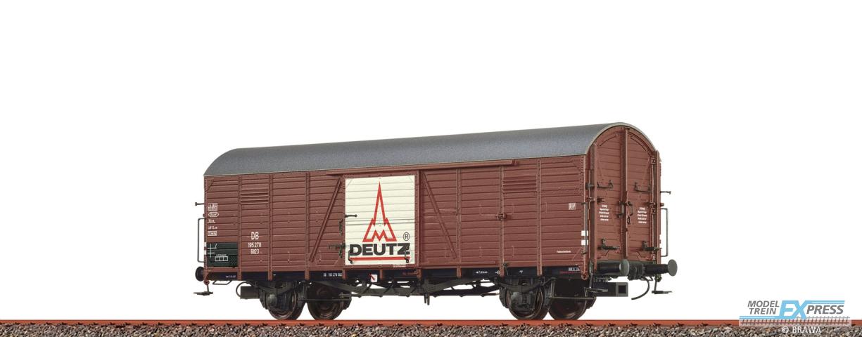 Brawa 50487 H0 Gedeckter Güterwagen Glt23 "Deutz Traktoren" DB