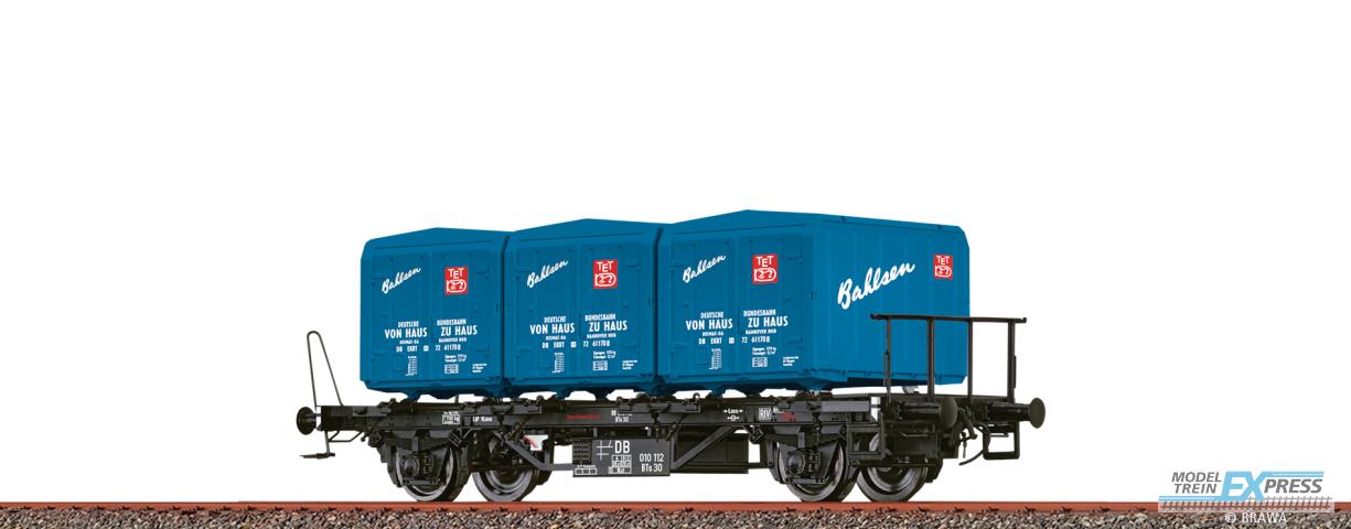 Brawa 50604 H0 Behältertragwagen BTs 30 DB, mit Ekrt212 "Bahlsen"