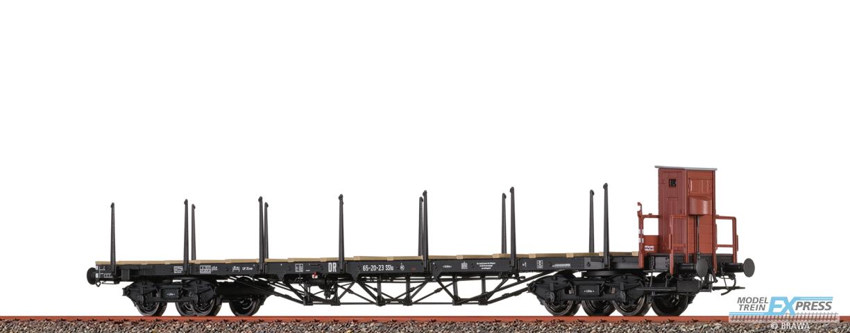Brawa 50653 H0 Drehgestellflachwagen SSlu DR
