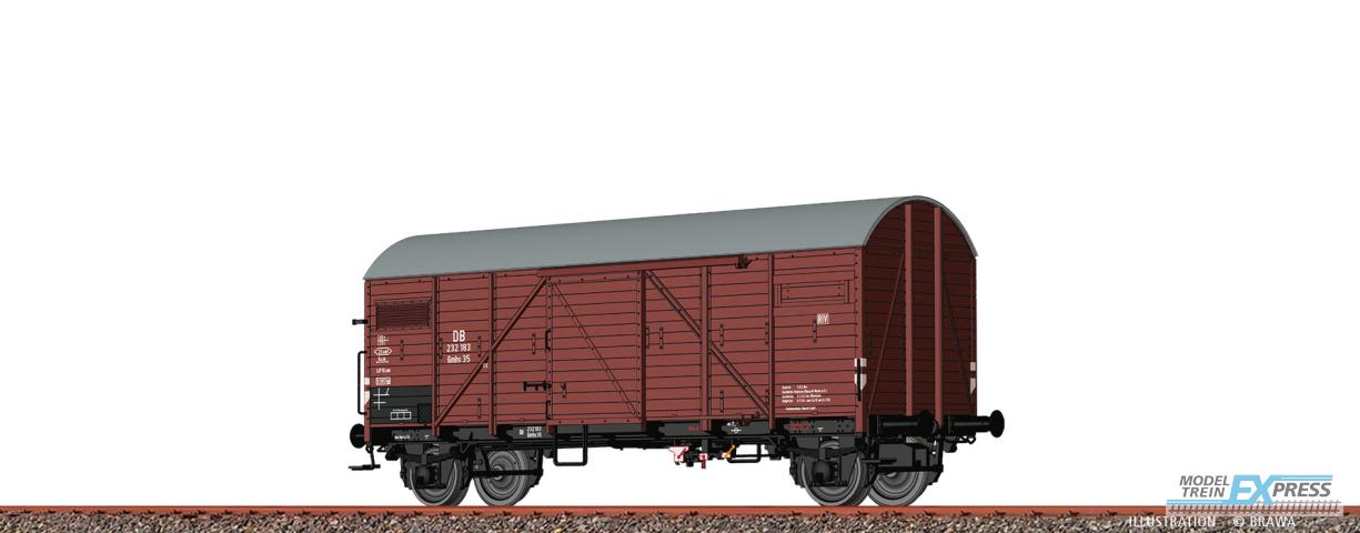 Brawa 50720 H0 Gedeckter Güterwagen Gmhs35 DB Ep. III