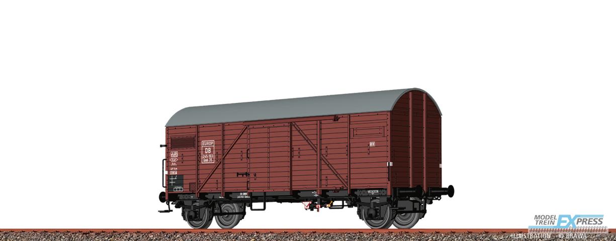 Brawa 50721 H0 Gedeckter Güterwagen Gmh35 "EUROP" DB Ep. III