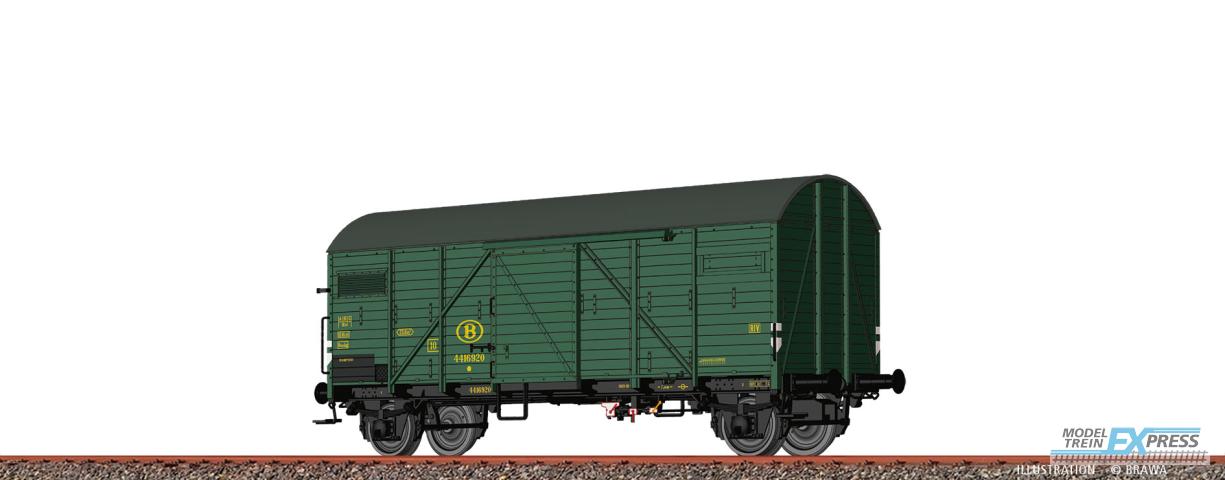 Brawa 50731 H0 Gedeckter Güterwagen Gmhs SNCB Ep. III