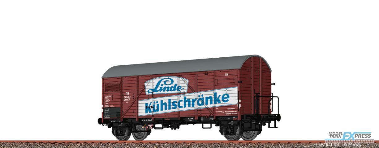 Brawa 50733 H0 Gedeckter Güterwagen Gmhs35 "Linde" DB Ep. III