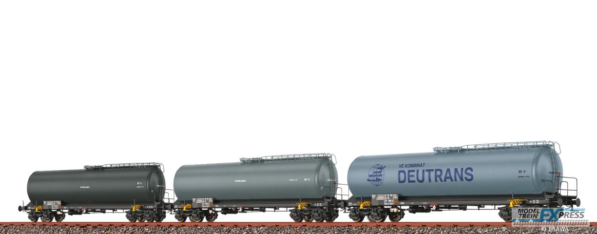 Brawa 50805 H0 Neubaukesselwagen 4-achsig Zas-w[7850] DR, 3er-Set