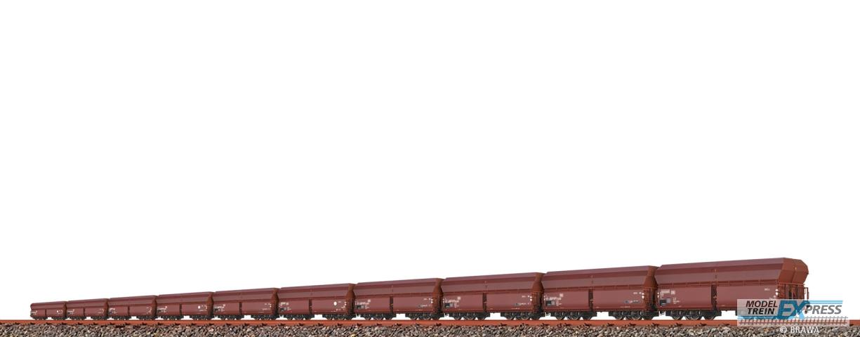 Brawa 50842 H0 Schüttgutwagen Fads 175 DB, 10er-Set, AC
