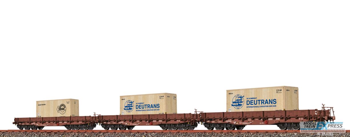 Brawa 50876 H0 Schwerlastwagen Samm-u [4818] DR, 3er-Set