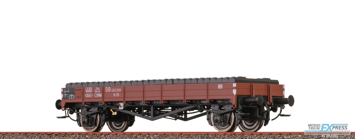 Brawa 50887 H0 Flachwagen Xr35 DB, mit Ladegut "Schwellen"