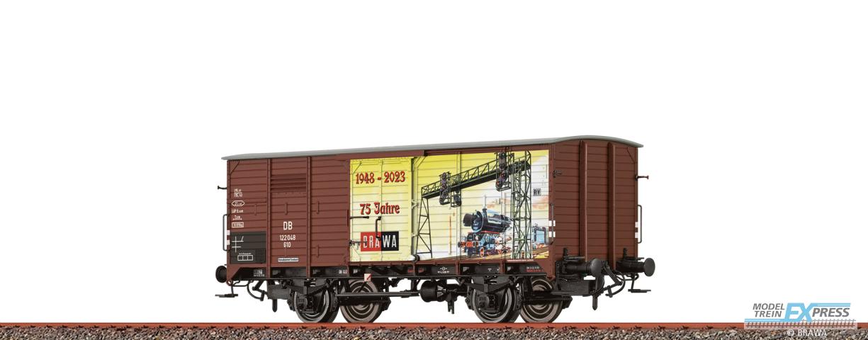 Brawa 50891 H0 Gedeckter Güterwagen G 10 DB, Epoche III, BRAWA 75 Jahre